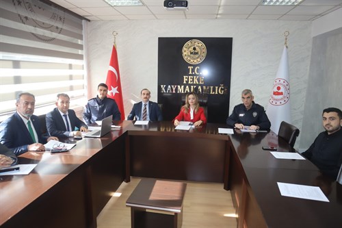 Çocukların Eğitim Süreçlerinin Güvenliğine İlişkin Koruyucu Önleyici Hizmet ve Tedbirlerinin Artırılmasına Yönelik  Toplantısı Yapıldı.